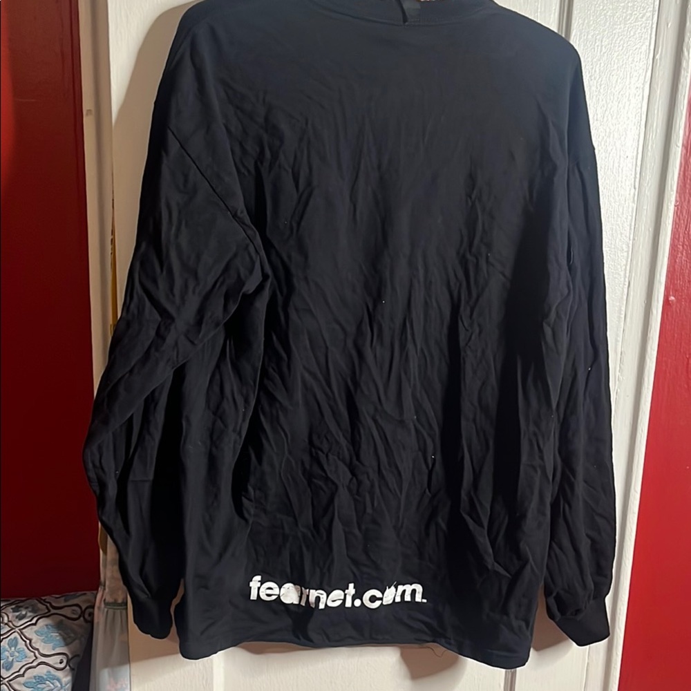 Fear Net Black Long Sleeve Shirt NWOT - Picture 3 of 3